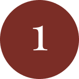 Number one inside a red circle